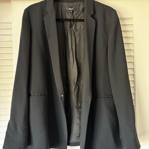 Madewell Black crepe blazer